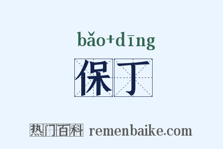 保丁是什么意思的图片